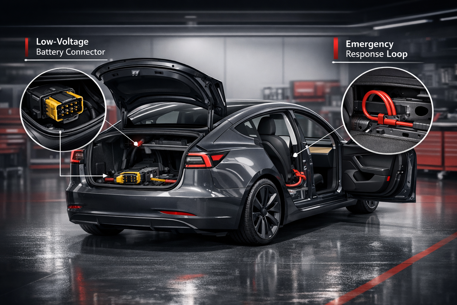 2024+ Tesla Model 3 Lithium-Ion Low-Voltage Battery Disconnect: The 30-Second, 1-Minute and 2-Minute Rules
