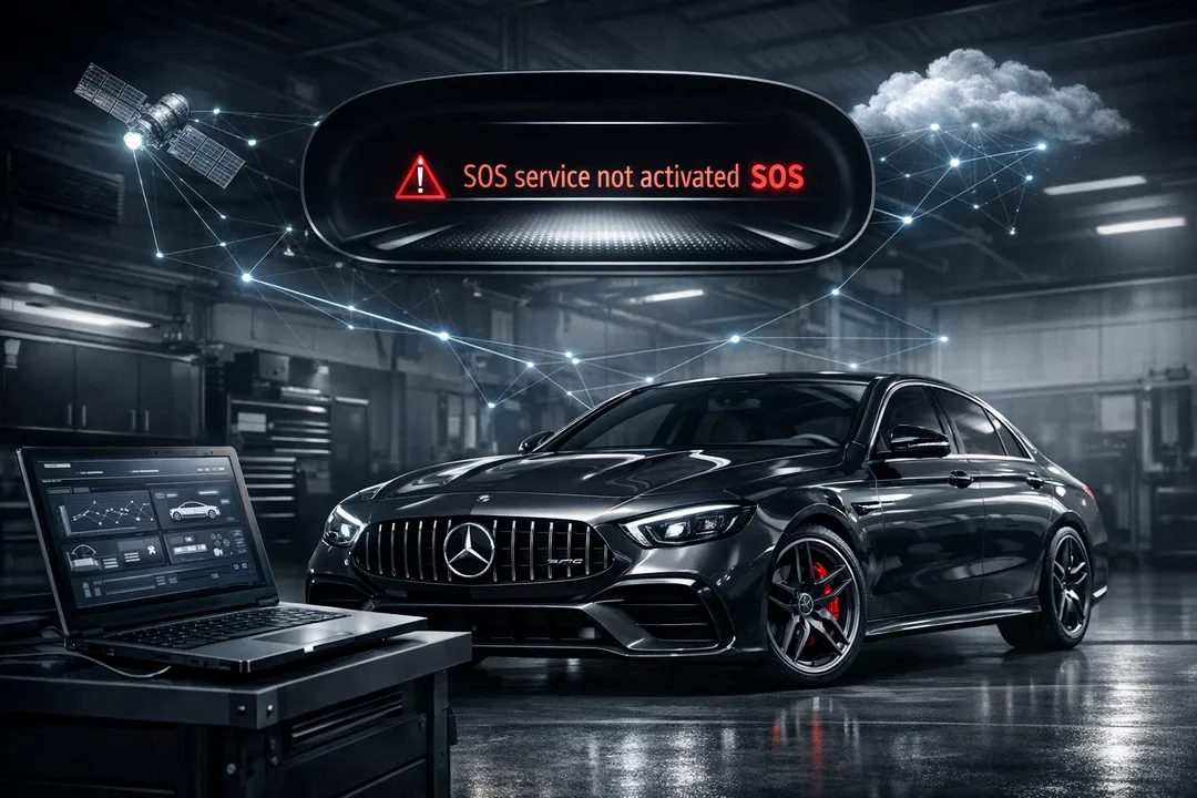 Mercedes-AMG S63 Manufacturer Technical Notice LI82.85-P-080507: HERMES Programming Prompts SOS Service Not Activated