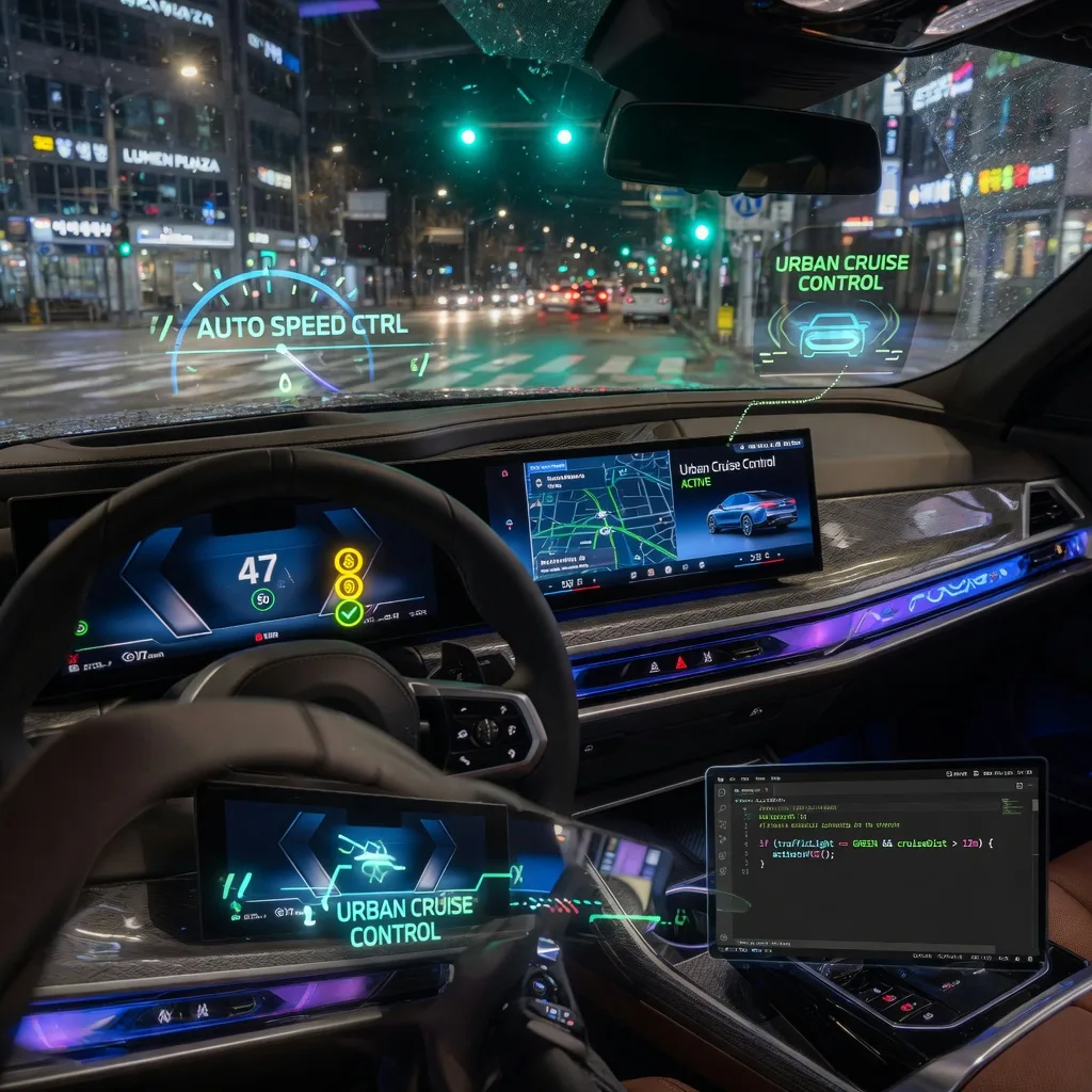 Speed ​​takeover & traffic light assistant ID7 coding
