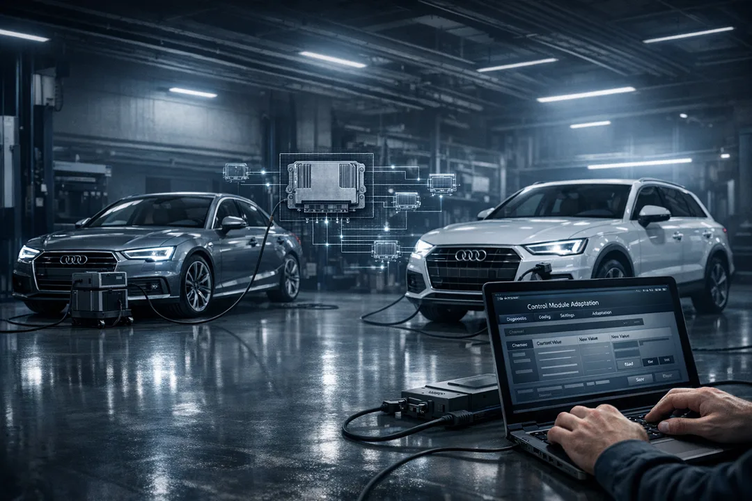 Summary of Modules Requiring Online Protection After Control Unit Replacement in New Audi Models